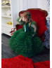 Green Tulle Flower Girl Dress Christmas Dress